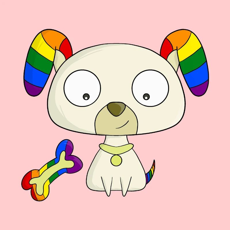 Regenbogen-Welpe