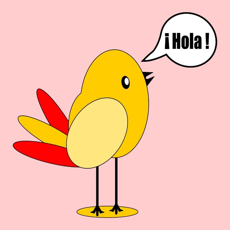 DRAPEAU DU PAYS ESPAGNE OISEAU ESPAGNOL