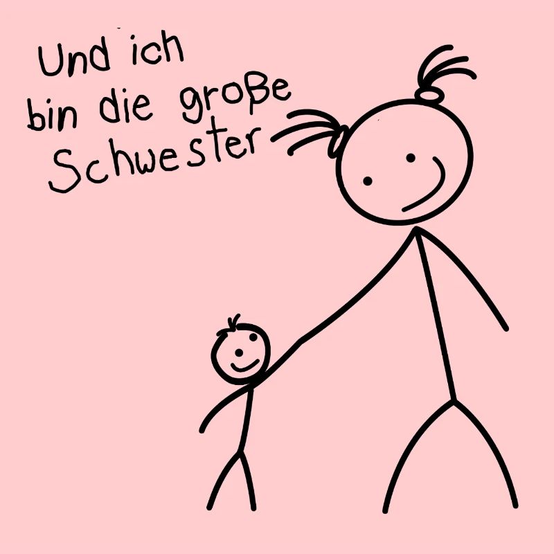Ich bin die große Schwester (Schwarz)