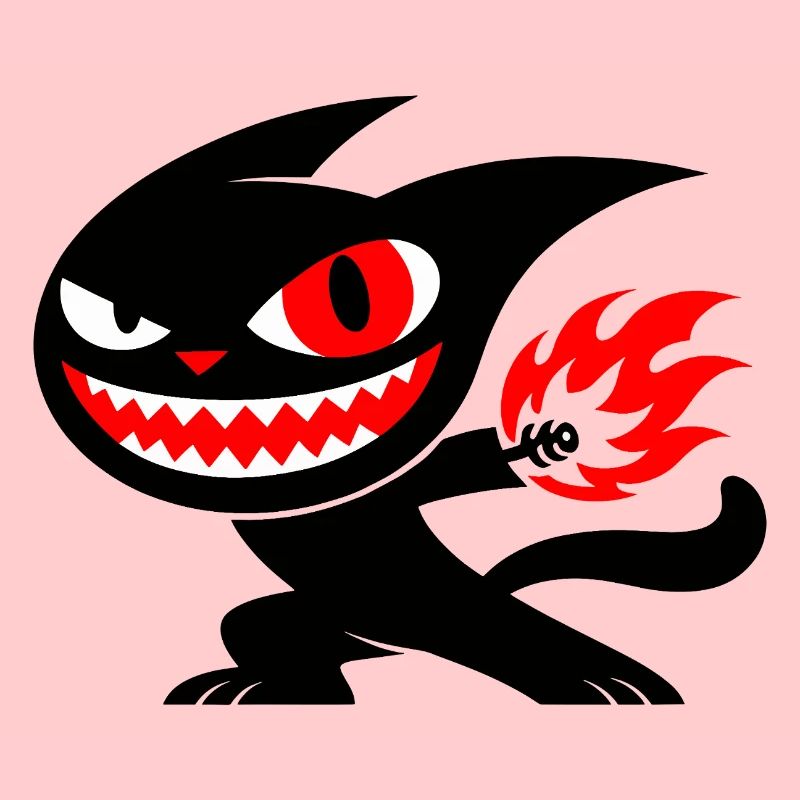 Creature on fire