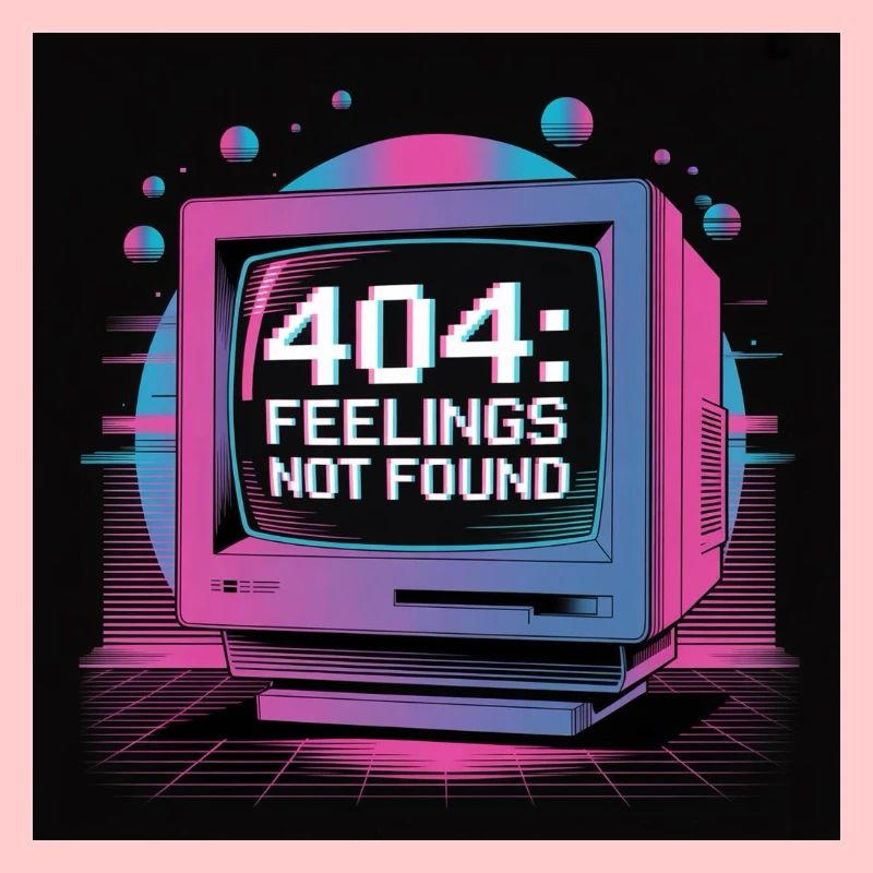 Retro Tech 404 Sentiments Introuvables Design