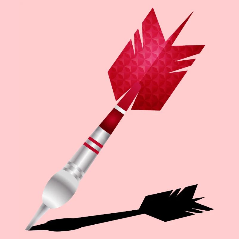 Red Dart with Shadow