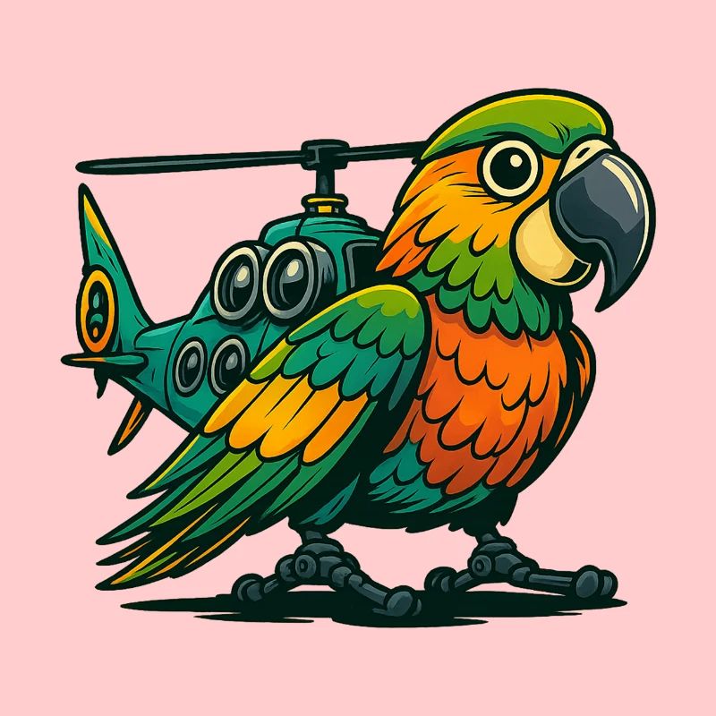 Heli-Parrot en utilisation