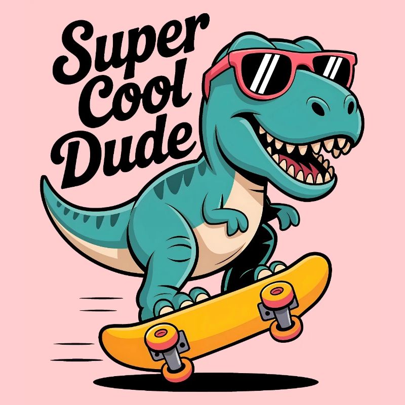 Super cooler Skateboard Dinosaurier