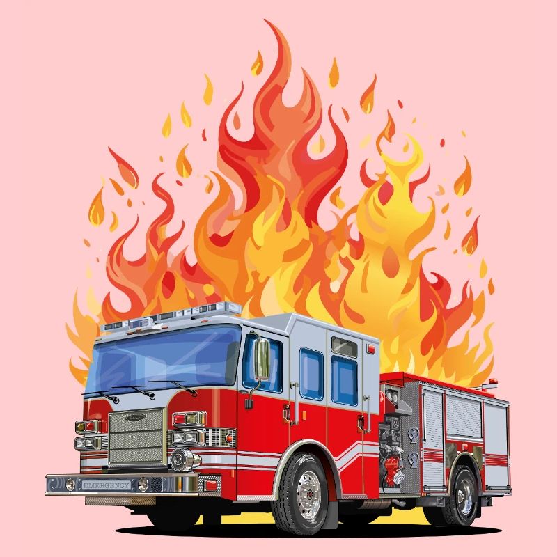 Fire brigade in action