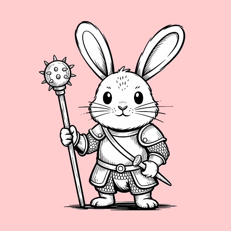 Chevalier Lapin - Logo Lapin Cool