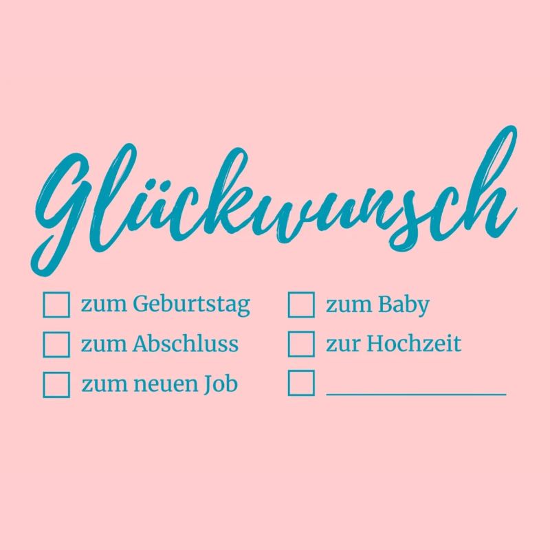 Congratulations lettering checkboxes