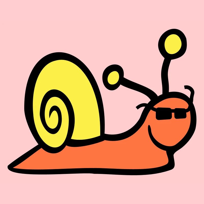 Escargot Lunettes de soleil Mignon Mignon Heureux Cool
