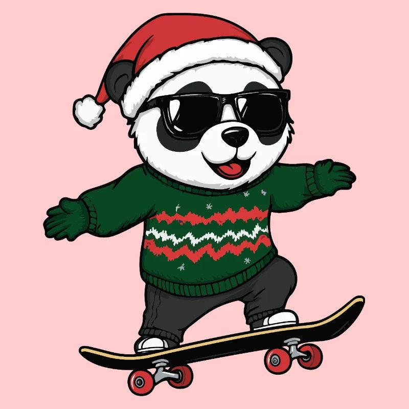 Panda Noël Drôle
