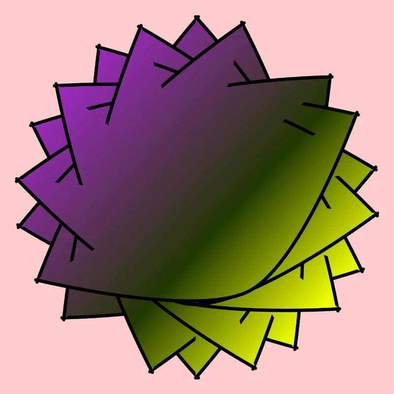 Gradient Leaf Spirale