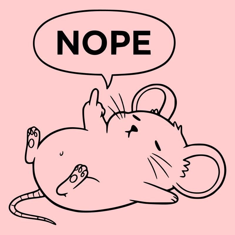 Nope Maus | Freches Mittelfinger Statement