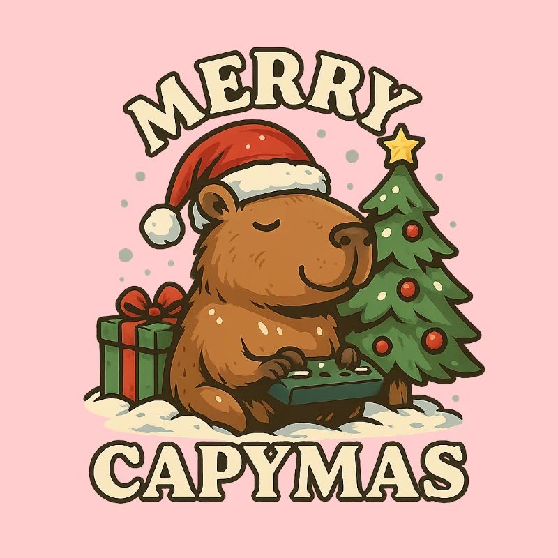 Merry Capymas – Cute Capybara Christmas 🎄
