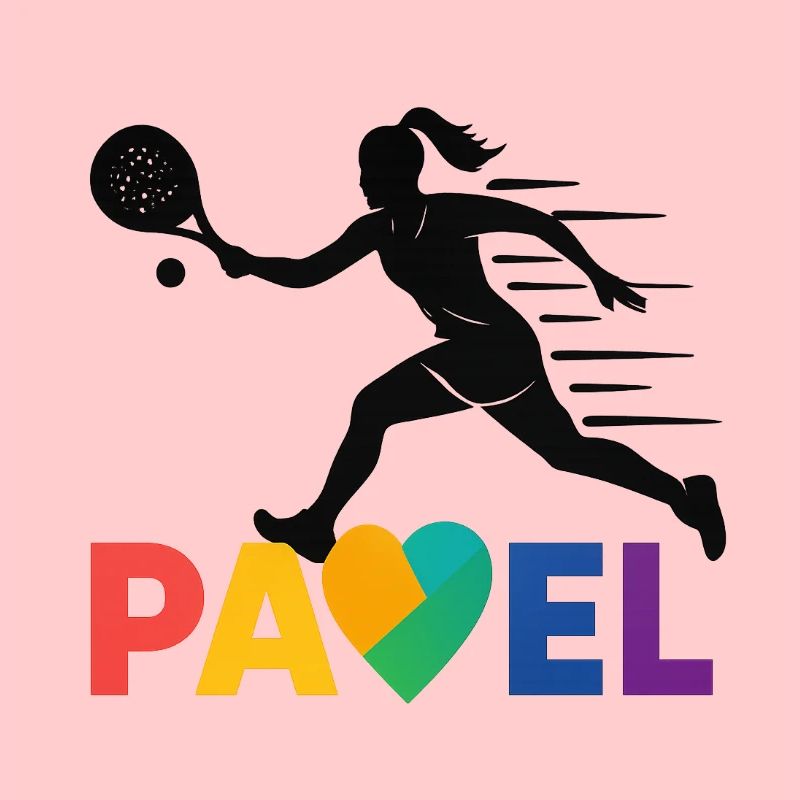 Padel Herz Regenbogen Sprint