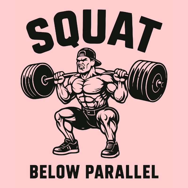 Squat Below Parallel Heavy Lifter