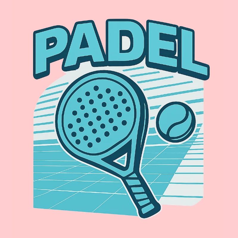 Padel Paddle Ball Retro Blue