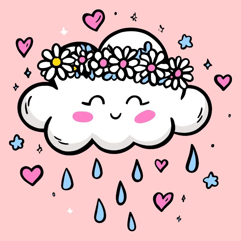 Cloud Wreath Rain Love