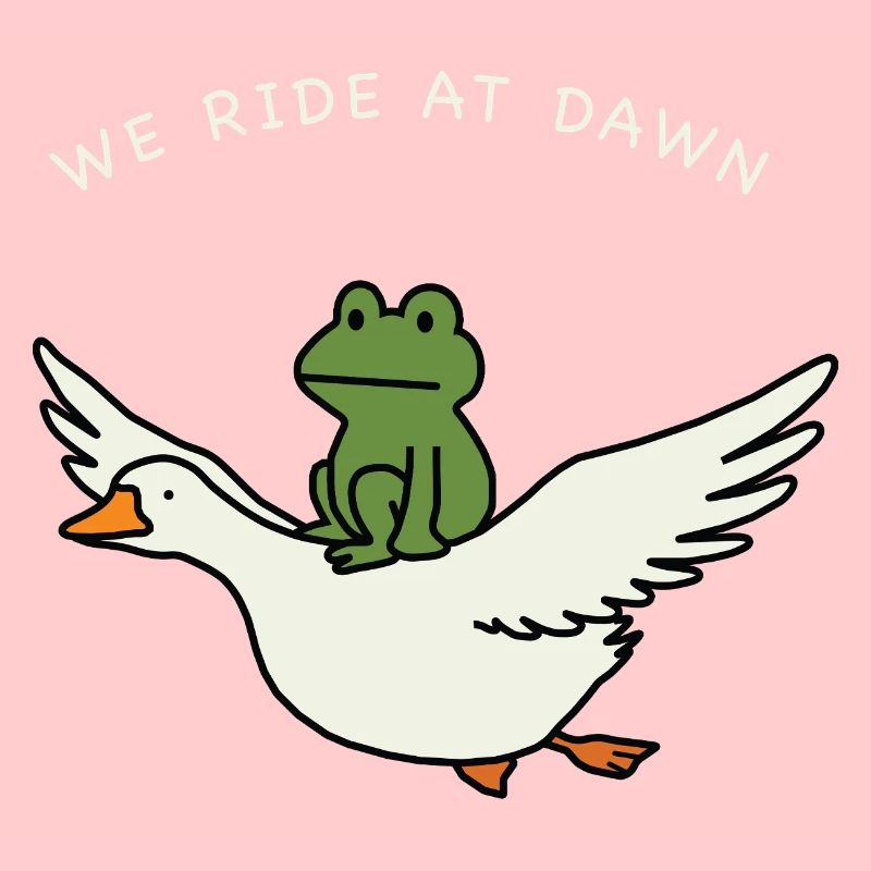 Dawn Ride Frog on Duck