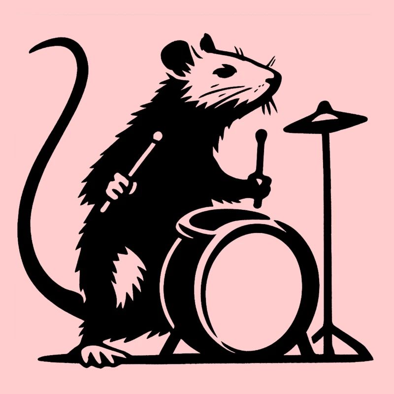 Rat on drums
