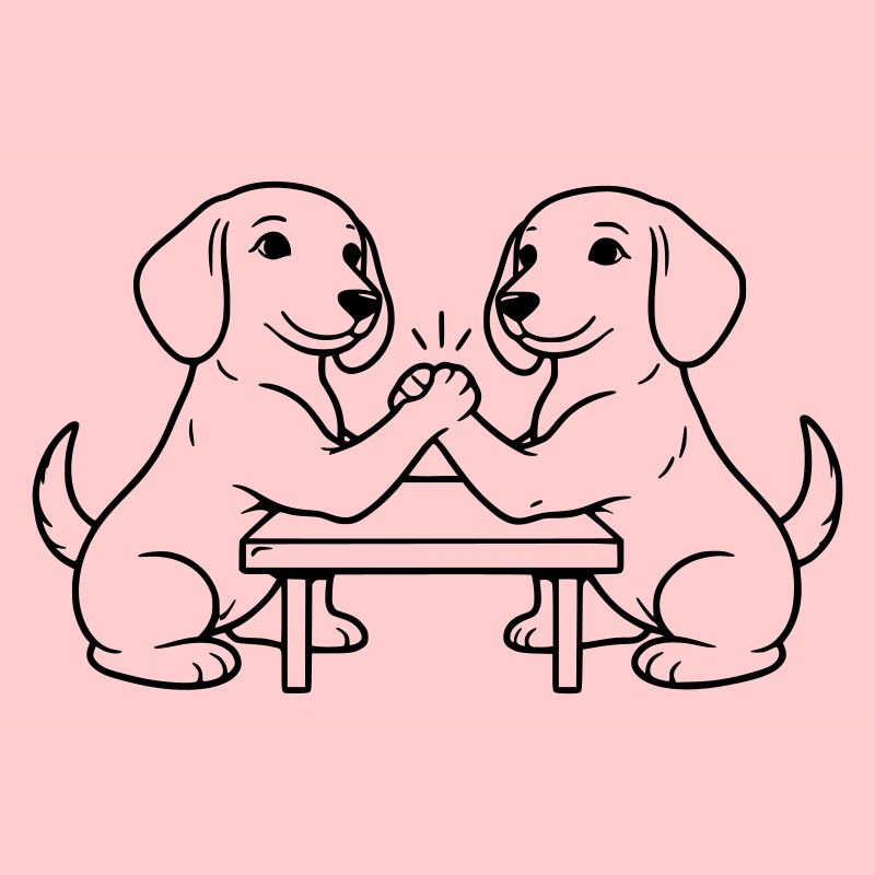 Teckel Bras de fer Bras de fer