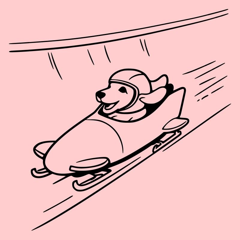 dackel eis bob kanal line art