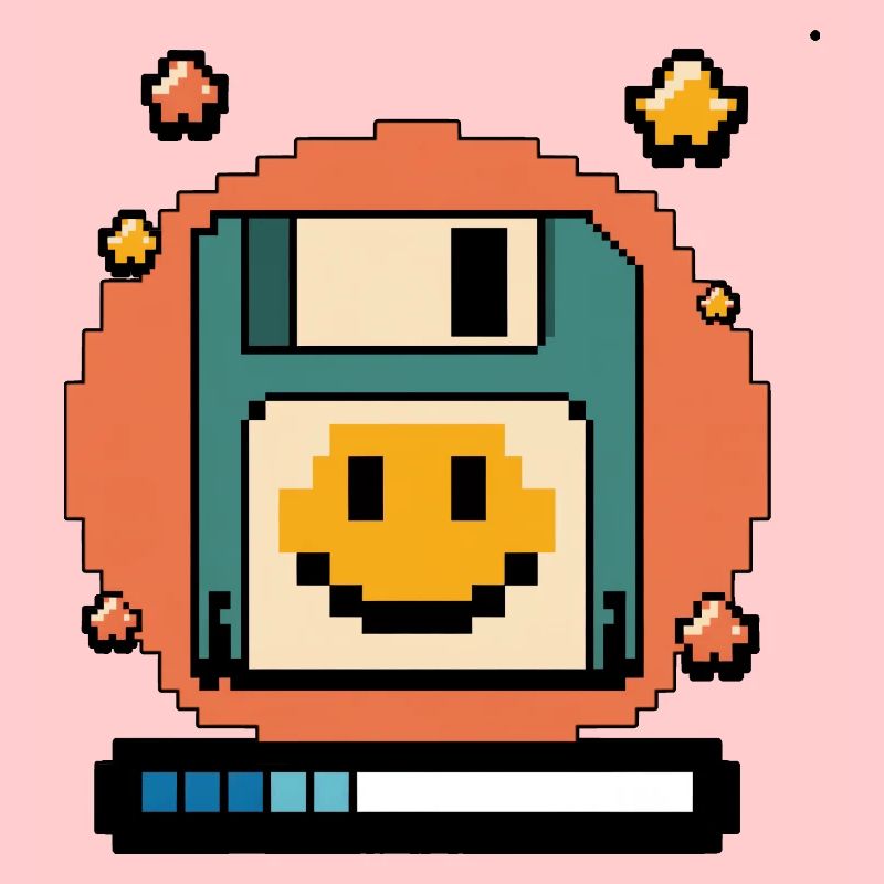 Floppy Disk Retro Internet