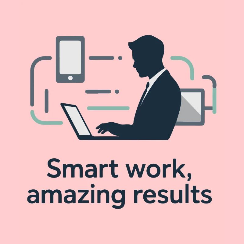 Silhouette de la technologie Smart Work
