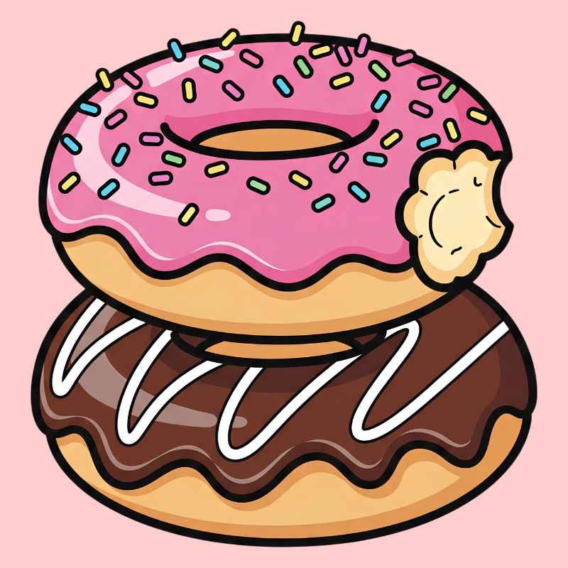 Sweet Stack Donuts Pop Art
