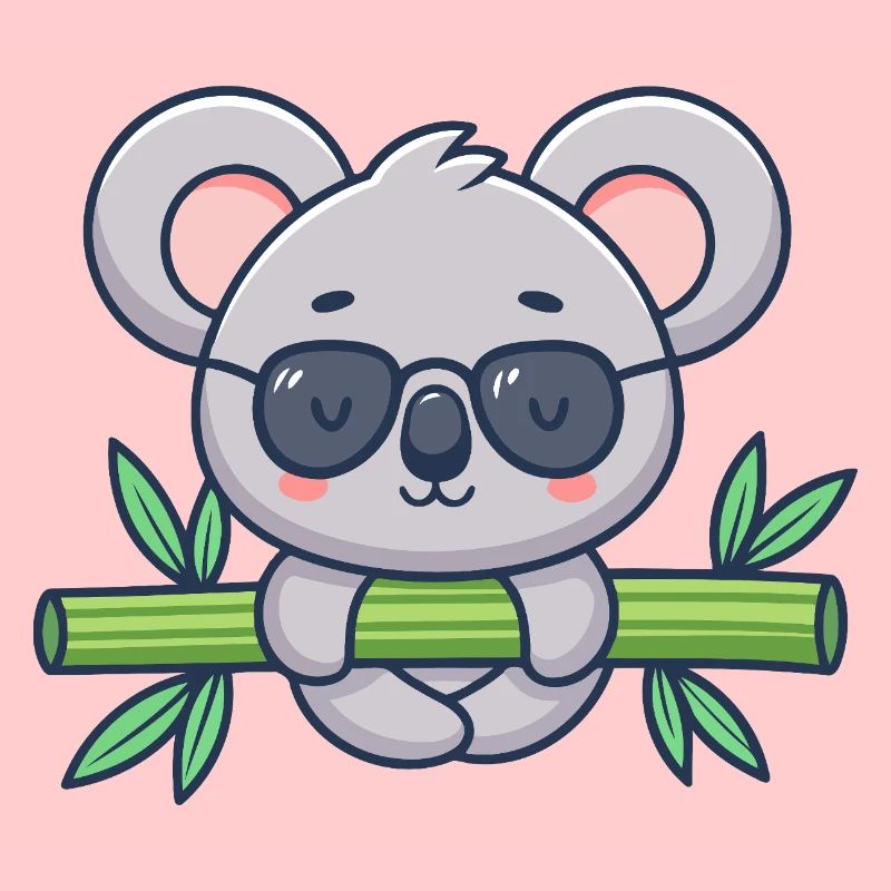 Koala on Solar Bamboo