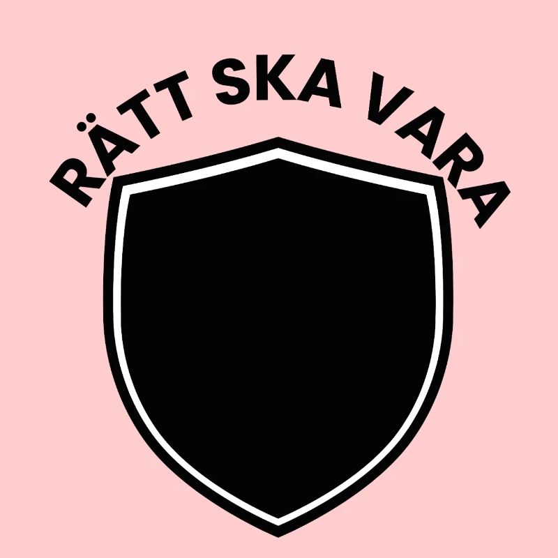 Black and white shield design minimalist