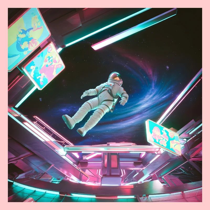 Combinaison spatiale arcadienne spatiale - Néon