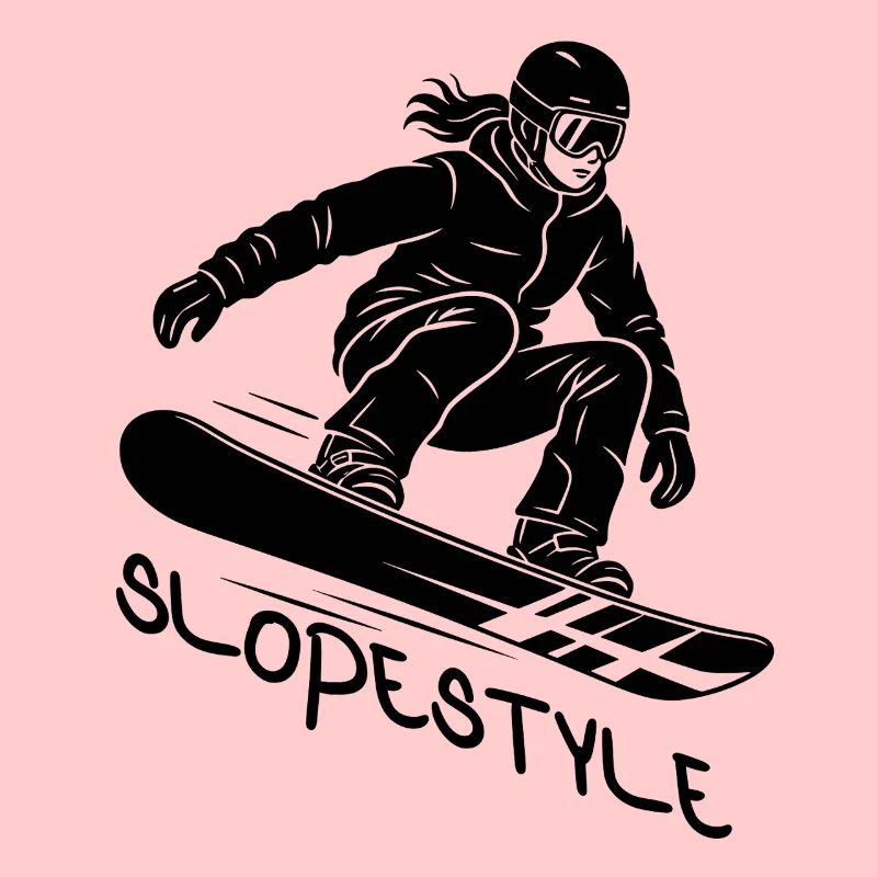 Cadeau d’action de snowboard Slopestyle