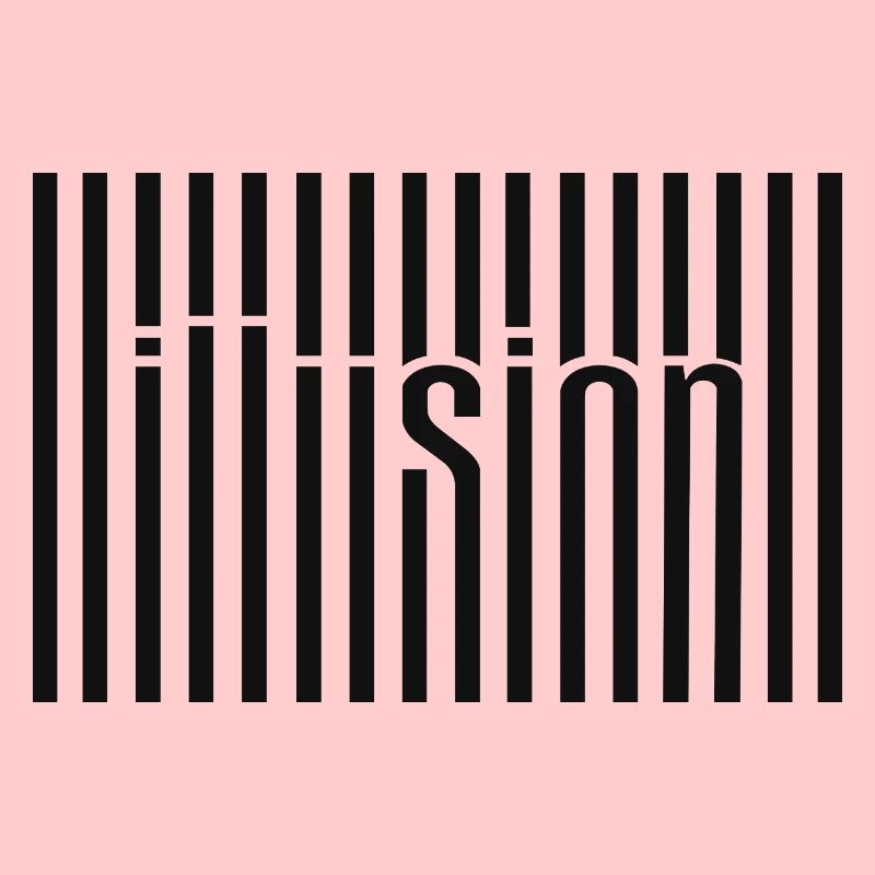Art textuel du code-barres d’illusion