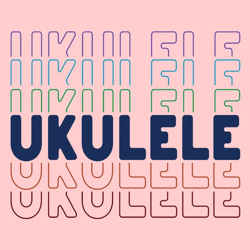 Ukulele typography