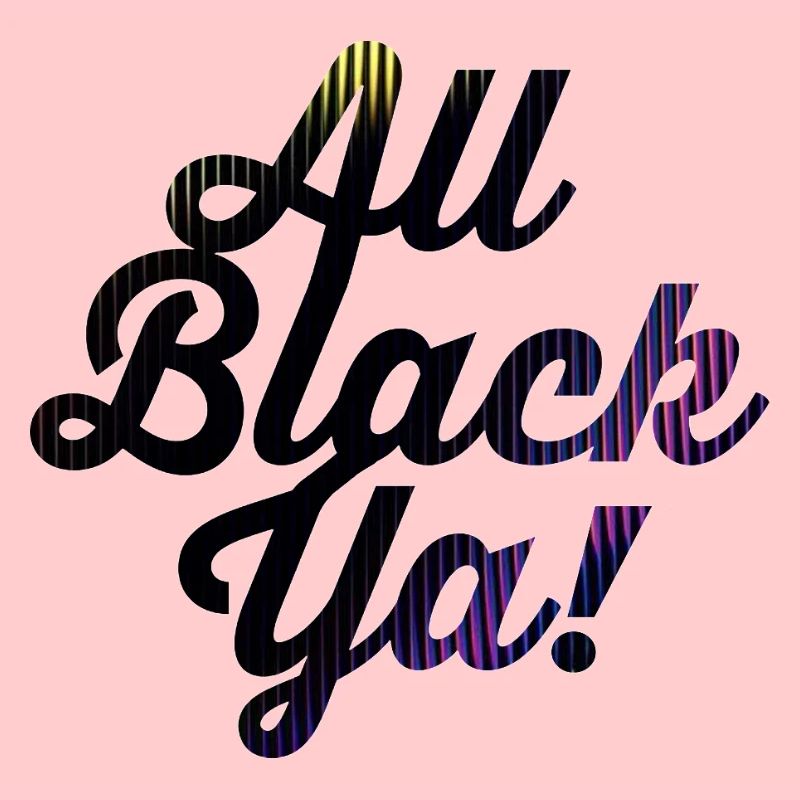 All Black Ya Neon Stripe Font