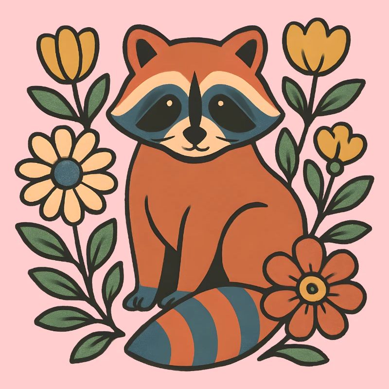 Fuchs im Blumengarten