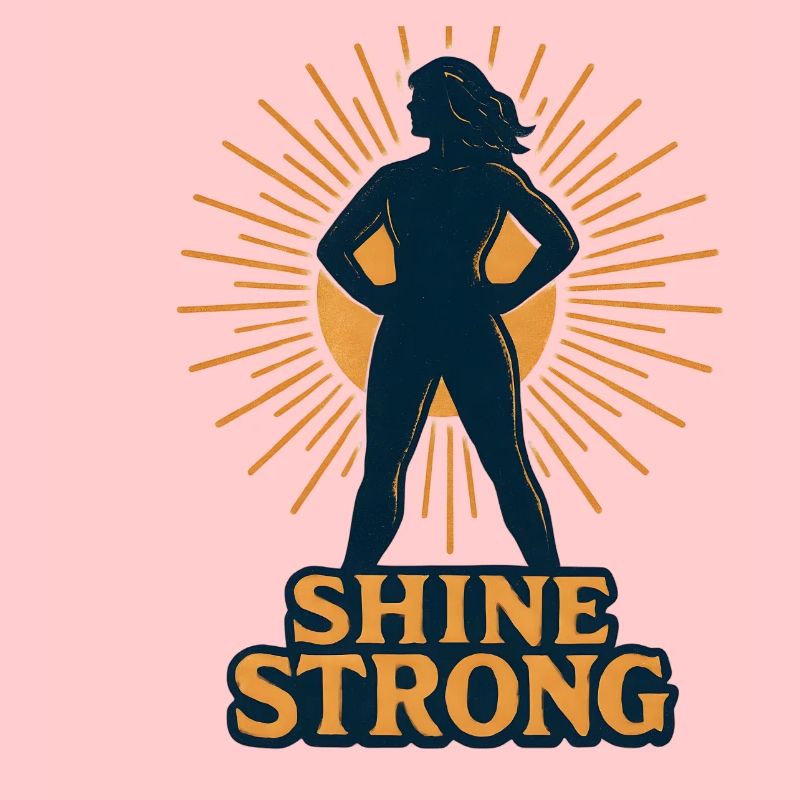 Shine Strong Silhouette Sonnenstrahlen