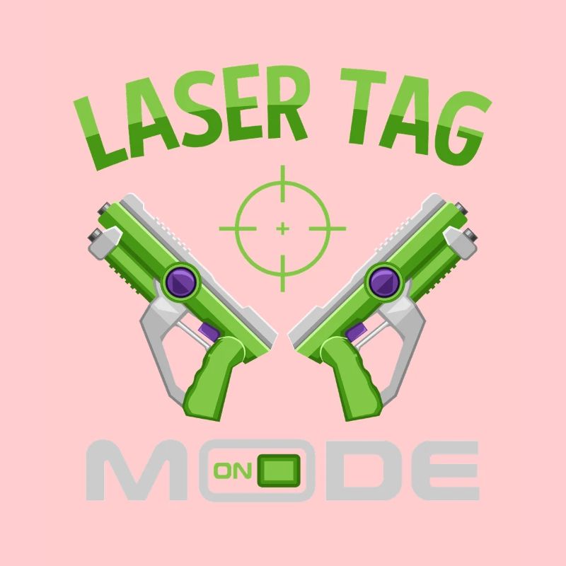 Laser Tag Mode On Funny Gaming Blaster Art