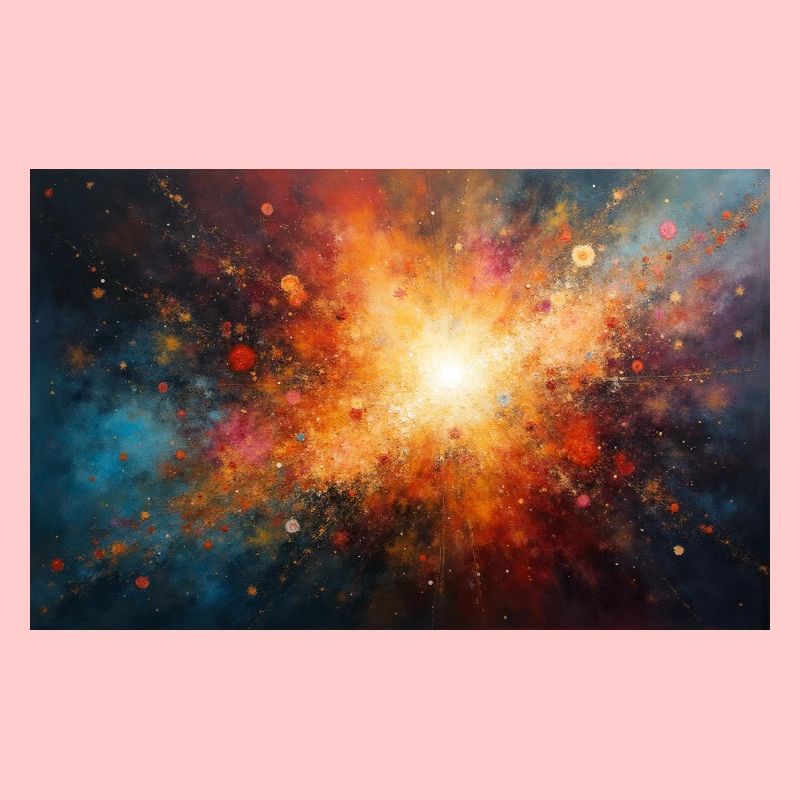Kosmische Burst-Nebel-Explosion