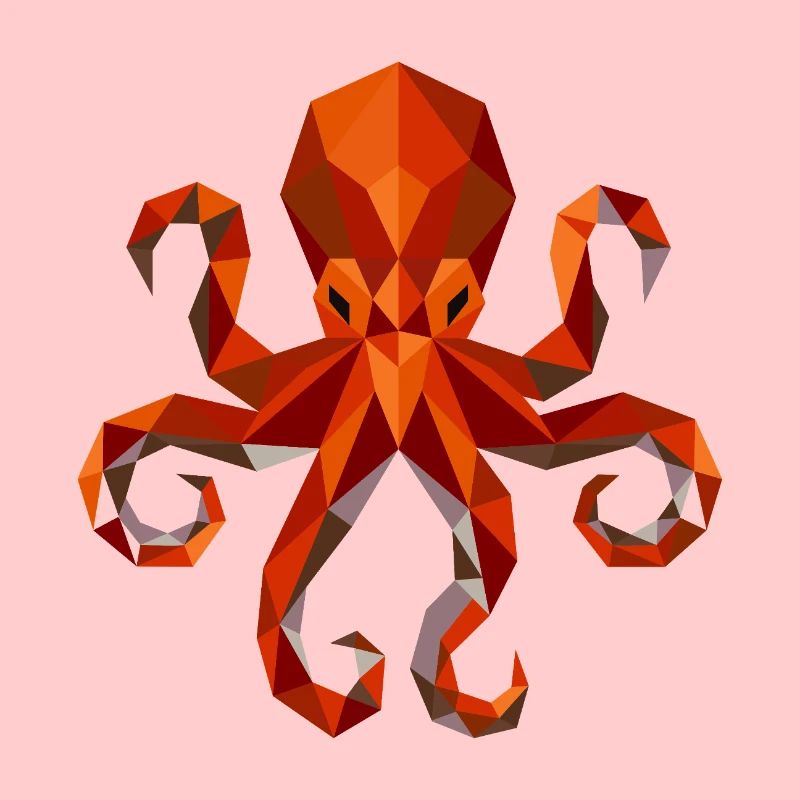 Octopus Squid Polygon
