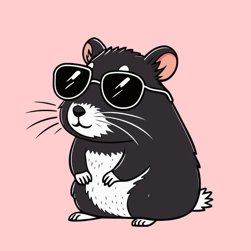 Hmster chic dark glasses