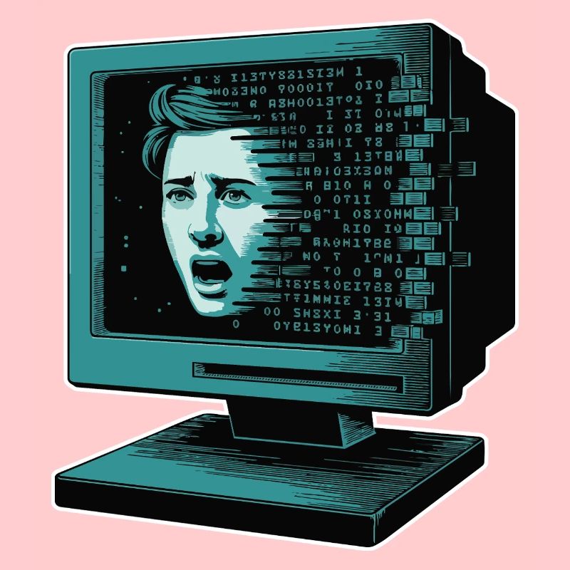 Retro-Computer Schrecken-  Retroglitch KI