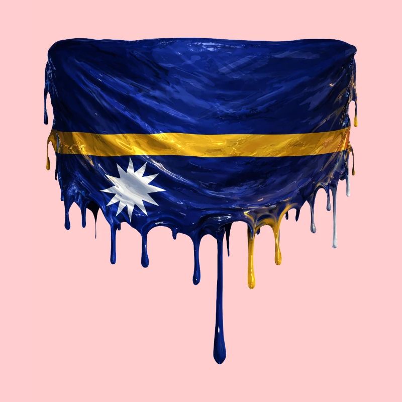 NauruFlag Drop Art