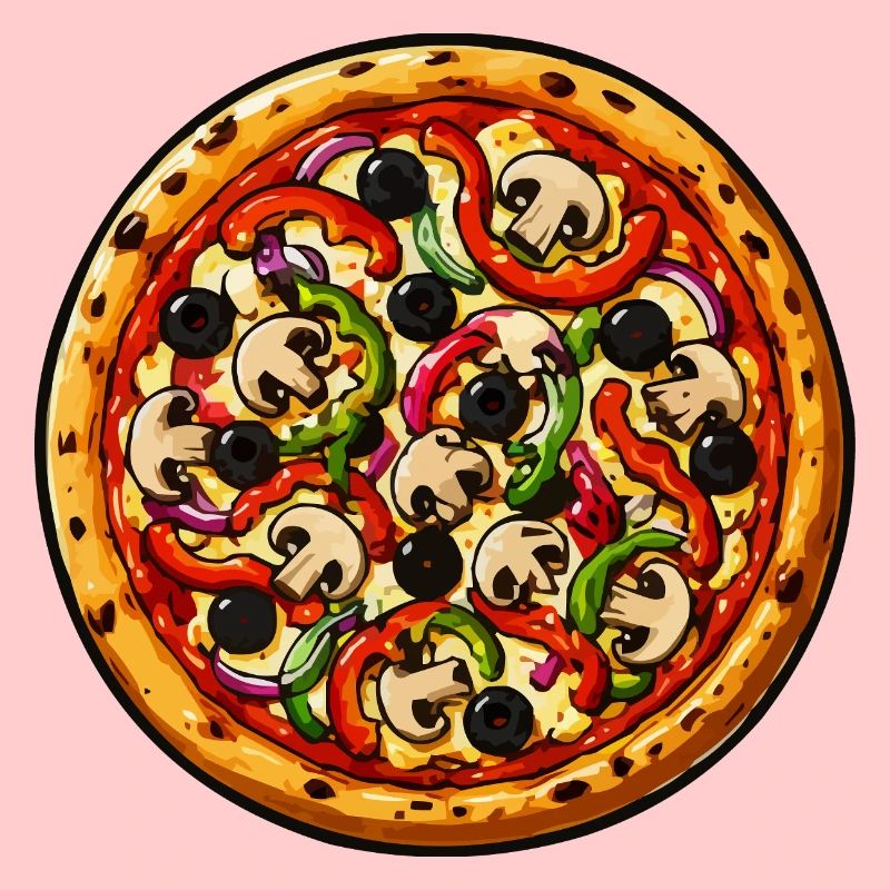 Pizza Pop Art: Bunte Beläge