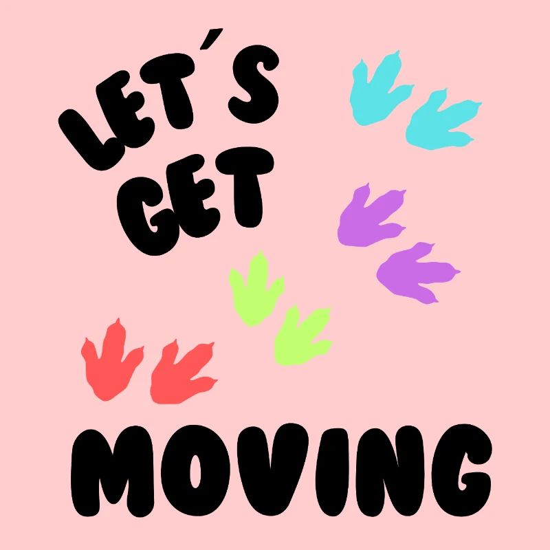 Let's Get Move – Dinosaur Tracks Kindershirt