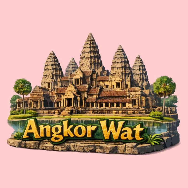 Angkor Wat : complexe du temple aux couleurs du sable