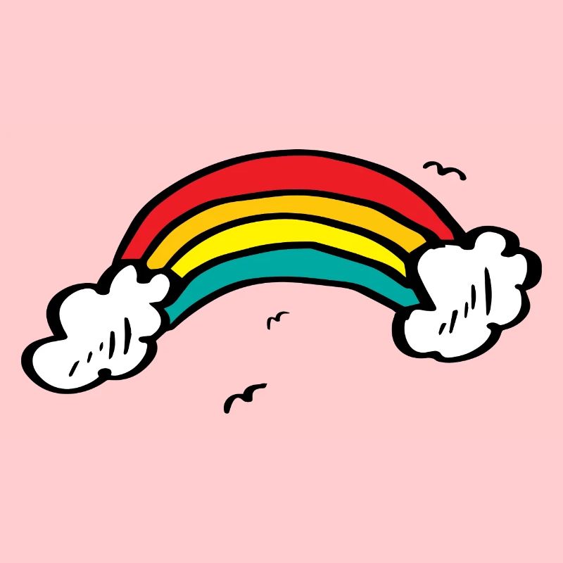 Lebendiger Regenbogenbogen