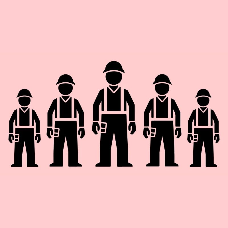 Bauarbeiter Team