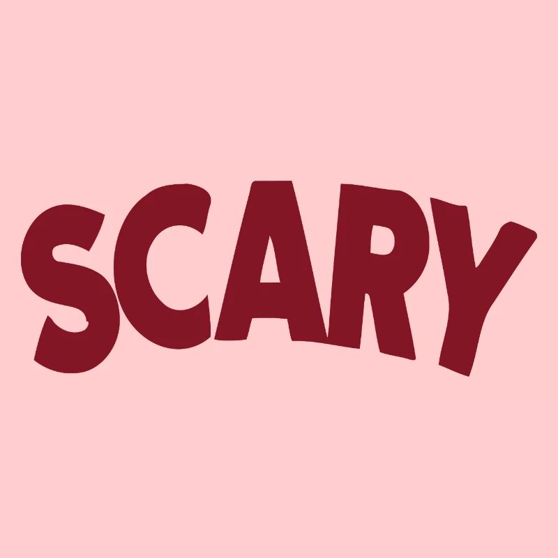 Scary Red Bold Lettering