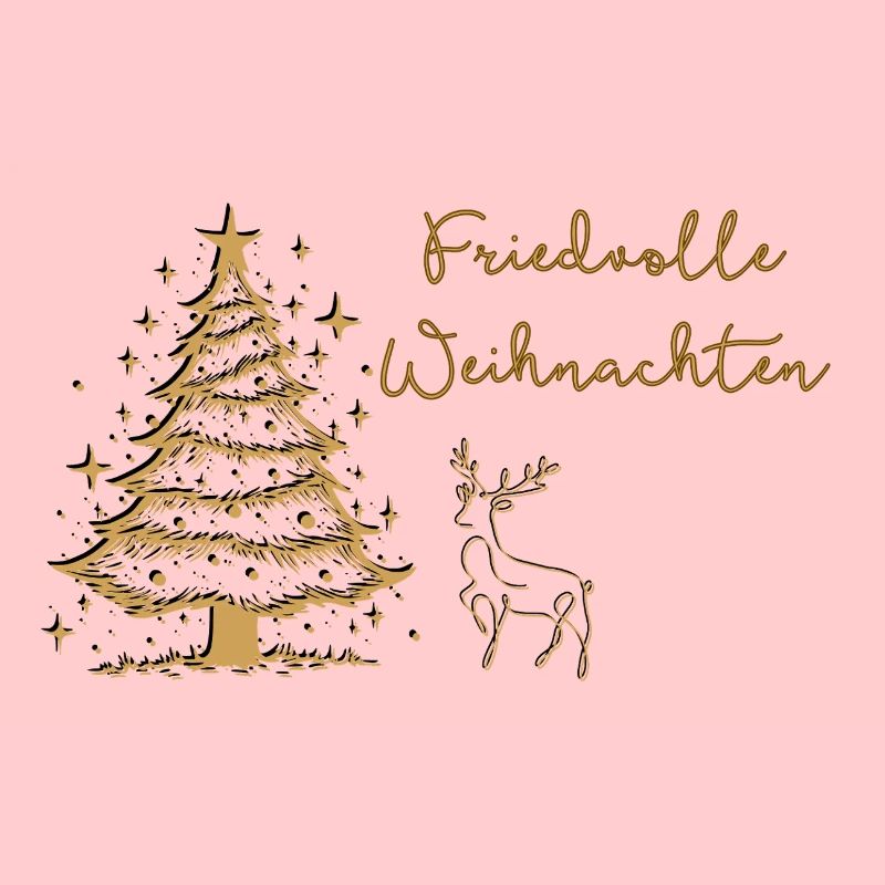 Noël paisible dans la forêt Cerf Arbre de Noël