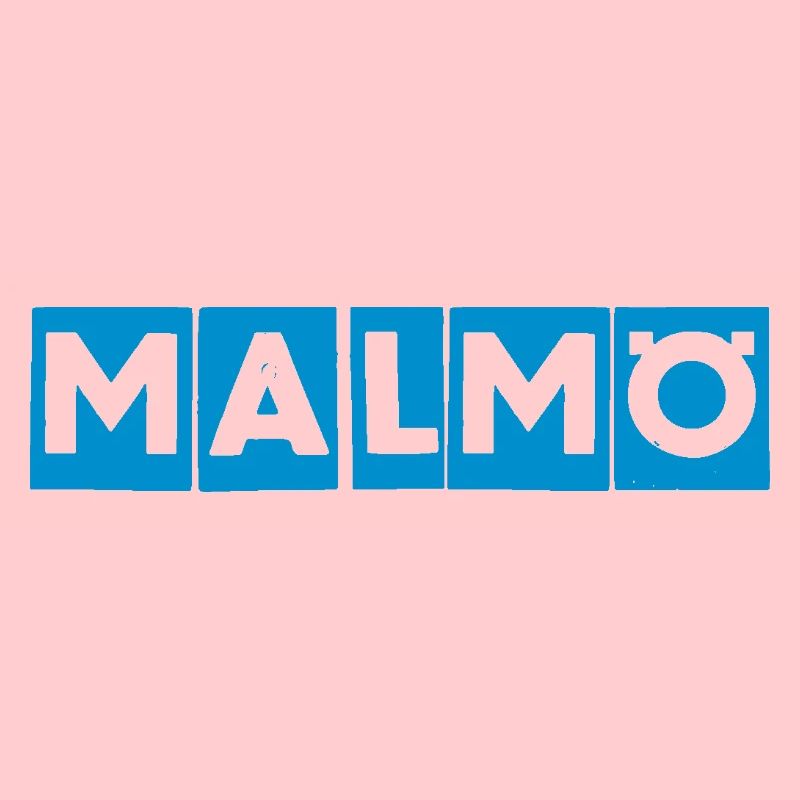 Malmö – Conception de texte bleu